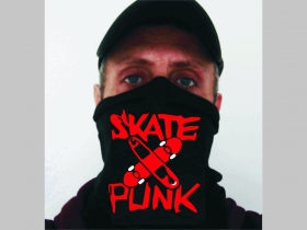 Skate Punk  univerzálna elastická multifunkčná šatka vhodná na prekritie úst a nosa aj na turistiku pre chladenie krku v horúcom počasí (použiteľná ako rúško )